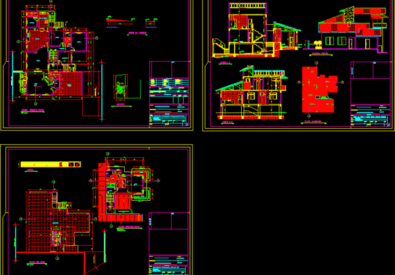Drawings and projections of 2-storey single apartment building