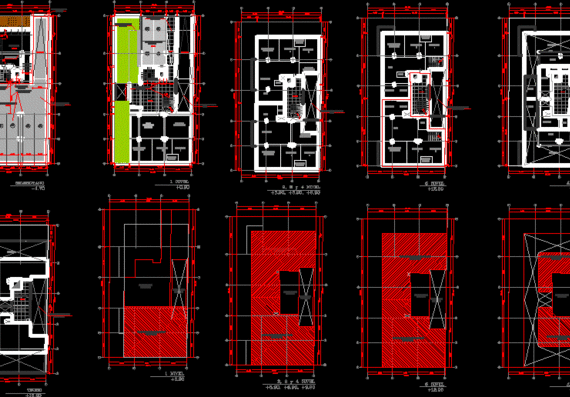 Apartment building design with full documentation package