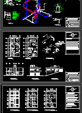 Single apartment building, 2 floors, plans, engineering systems.