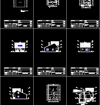 Architectural plans for a single apartment building with 2 floors
