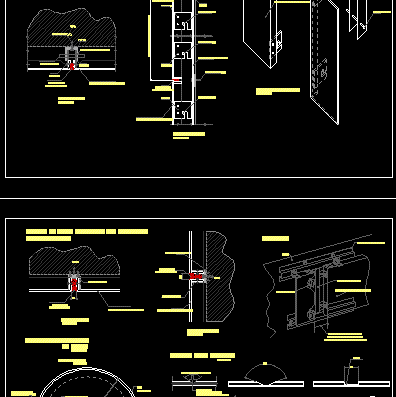 Алюминиевая колонна-система обшивки и надсвобная система