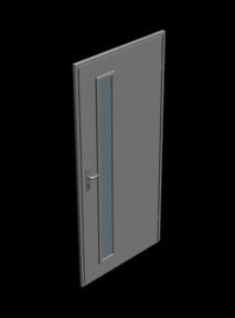 Современная дверь в 3D
