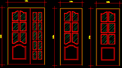 Glazed doors for study room