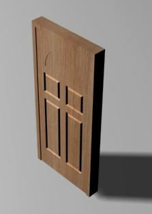 Деревянные двери со стандартным дизайном