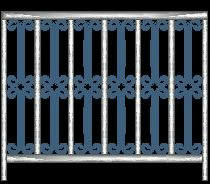 Cast steel grille