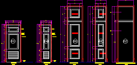 Door Skin View with Opening Dimensions