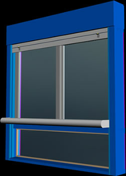 Раздвижное окно - панель фиксатор