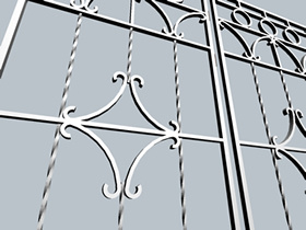Forged railings 3d