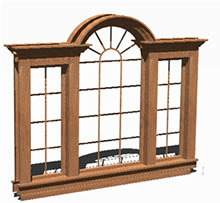Three-chamber window