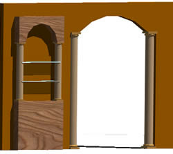 Штукатурная арка для салона