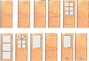 File, wooden doors in 3d