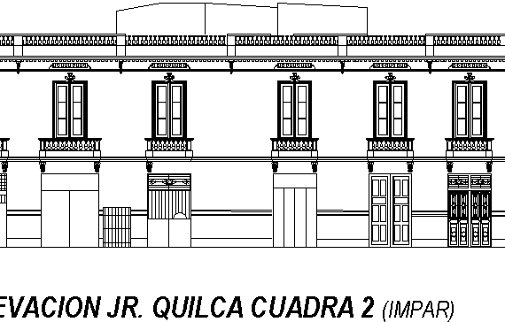 Colonial facade