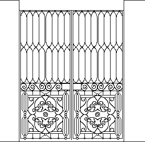 Forged gates - 2 sheets