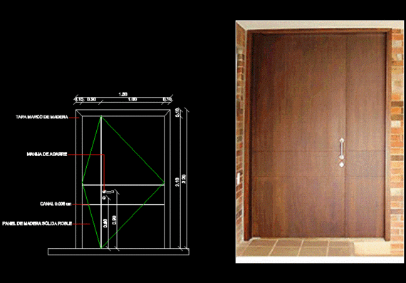 Деревянная дверь 130 см
