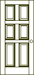 Door of six boards