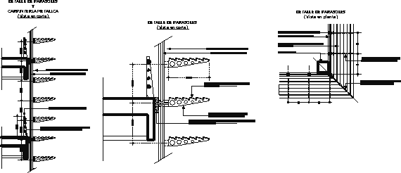 Luxalon Type Tent - Detailed Attachment Drawing