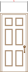 Дверь с популярным дизайном