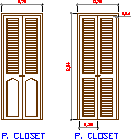 Door with presentable view