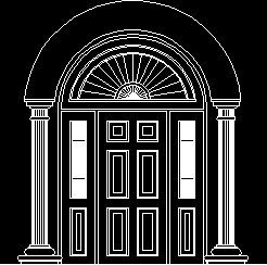 Door with universal design
