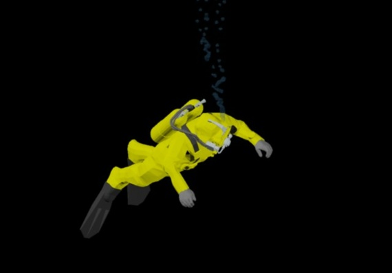 3D diver model