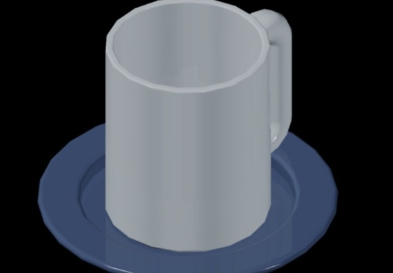 Кофе - трехмерное изображение