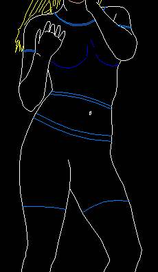 Image of a woman on a scale (option 1)