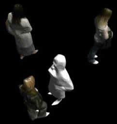 3D изображение группы людей