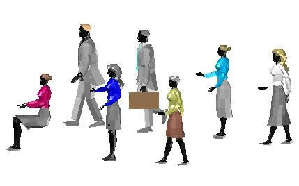 3D image of people types
