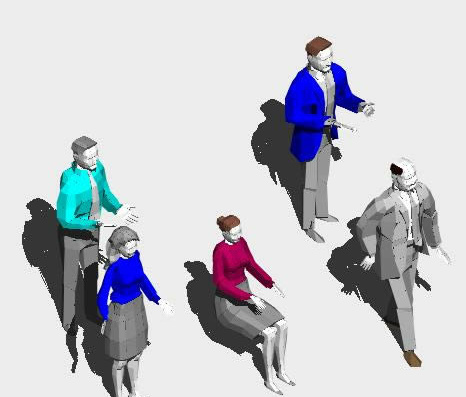 3D image of people