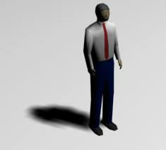 3D image of a man in clothes
