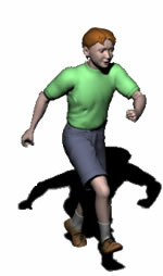 Three-dimensional image of a boy