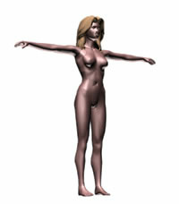 3D image of a woman