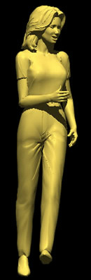 3D image of a beautiful woman