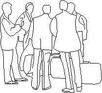 Group of men with briefcases