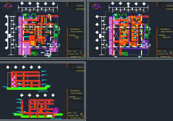 Foundation plan and layout of the premises of the veterinary clinic of the operating room and the doctor's office