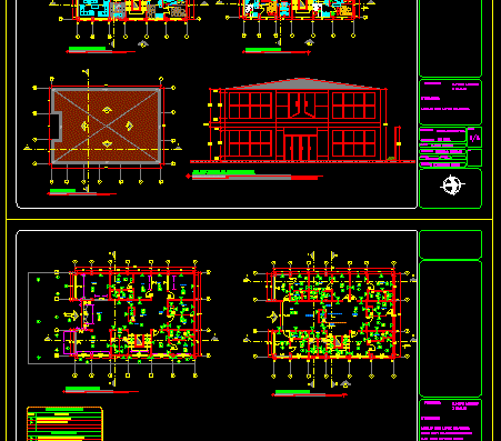 Architectural drawings and medical clinic plans