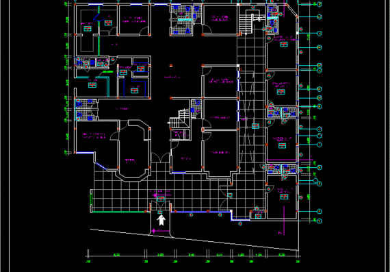 Clinic project with ground floor plan