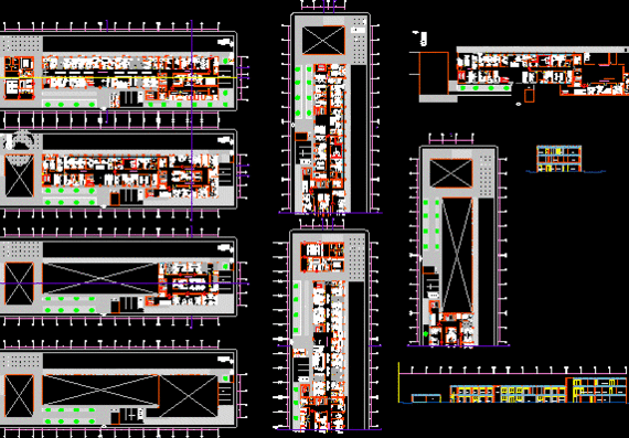 Hospital and Section Drawings