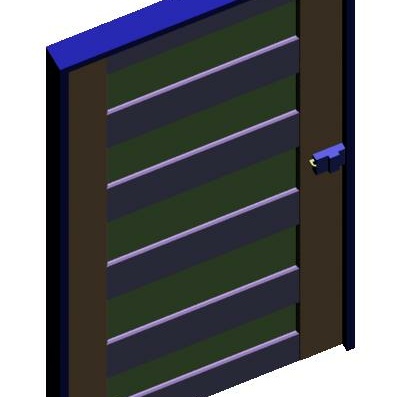 3D деревянная дверь для рабочих помещений