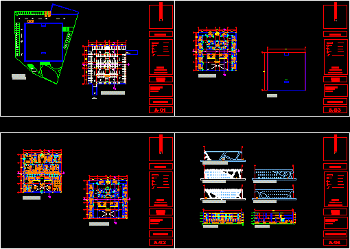 Architectural planes of a private hospital