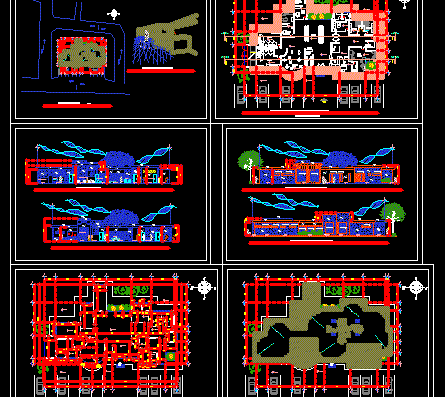 Architectural drawings of the clinic