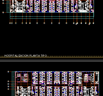 Architectural plan of the hospital