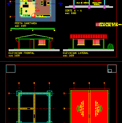 Floor plans of the rural clinic