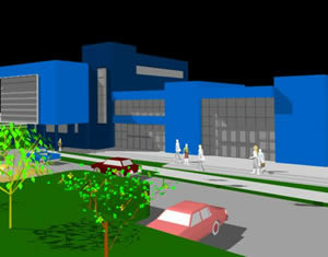 Medical center in rancagua chile 3d