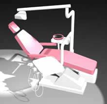Dental chair in 3D