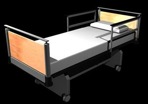 3-D hospital bed model