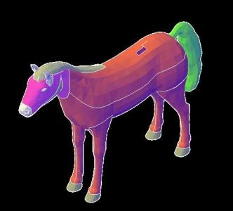  3d horse/horse/fully in 3d