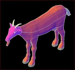 Проект козы в 3D в деталях