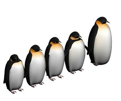 Penguins 3d