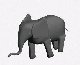 Elephant in 3D